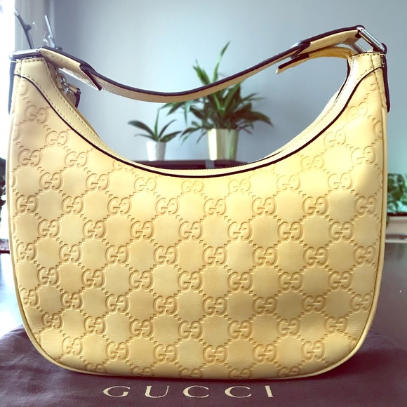 Gucci Handbags - Gucci bag - yellow, leather